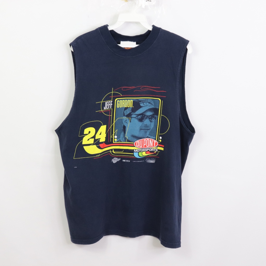 Vtg Mens Large Jeff Gordon 24 Sleeveless T Shirt